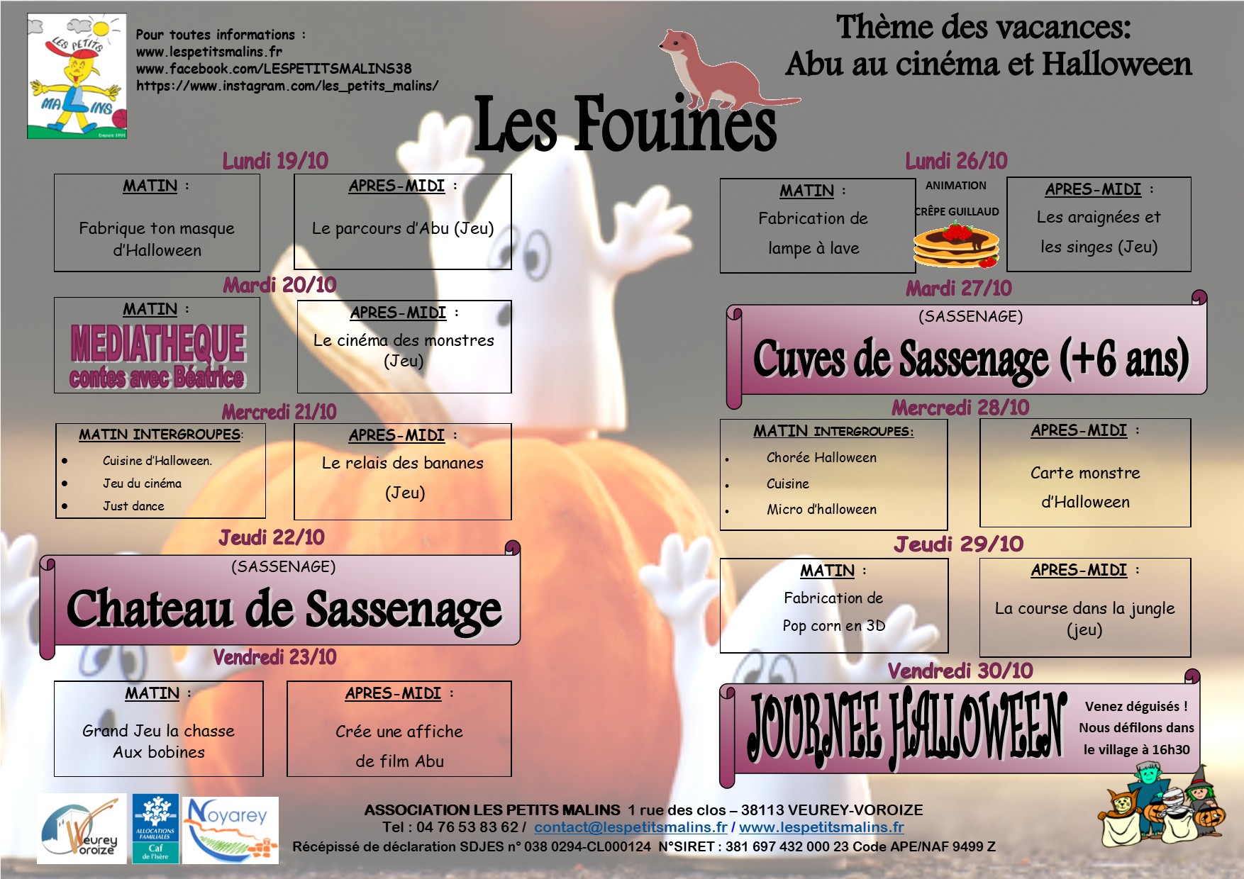 VACANCES automne 2026 fouines